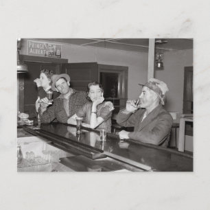 Zaterdagavond in de Saloon, 1937 Briefkaart