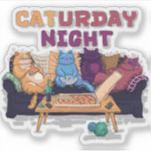 zaterdagavond sticker (Voorkant)