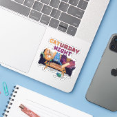 zaterdagavond sticker (Laptop met iPhone)