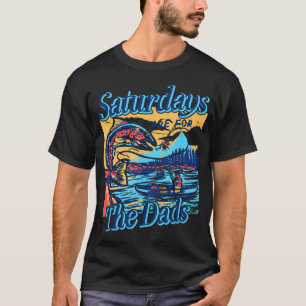 Zaterdagen Voor Pappas Grappige Vissen Vaderdag T-shirt