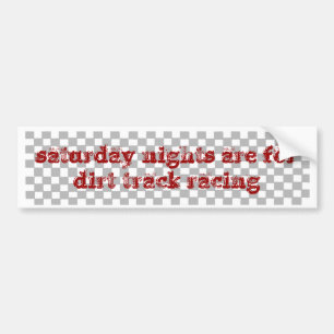 zaterdagnachten vuil spoor bumper sticker
