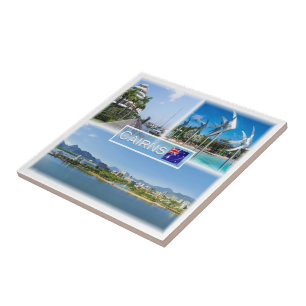 zAU005 CAIRNS, Australië, Oceanië, Mozaïek, Tegeltje