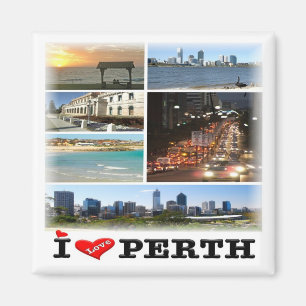 zAU013 PERTH, Australië, Oceanië, Fridge Magneet