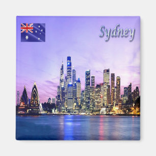 zAU028 SYDNEY, Skyline, Australië, Oceanië, Fridge Magneet