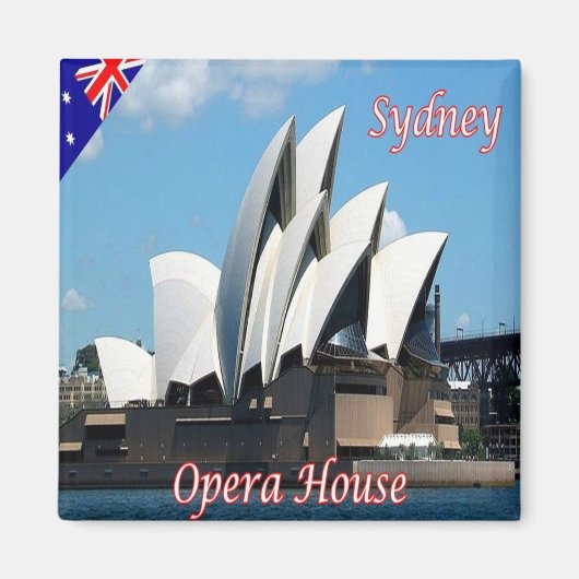 zAU033 SYDNEY, OPERA HOUSE, Australië, Fridge Magneet (Voorkant)