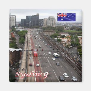 zAU035 SYDNEY, HARBOR BRIDGE, Australië, Fridge Magneet