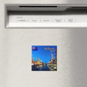 zAU039 MELBOURNE,YARRA TWILIGHT-Australia, Fridge Magneet (Insitu (Vaatwasser))