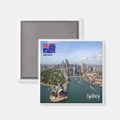 zAU048 SYDNEY, Australie, Océanie, Aimant frigo (Recto/Verso)