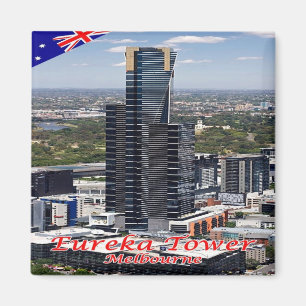 zAU055 MELBOURNE, EUREKA TOWER, Australië, Fridge Magneet