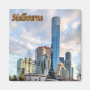 zAU057 MELBOURNE, Skyline, Australië, Fridge Magneet