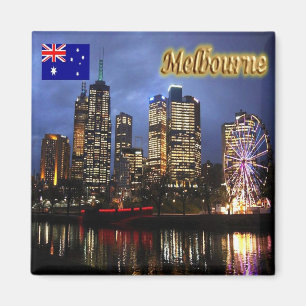 zAU059 MELBOURNE, van nacht tot nacht, Australië, Magneet