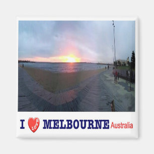 zAU066 MELBOURNE I Love, Australia, Oceania, Fridg Magneet
