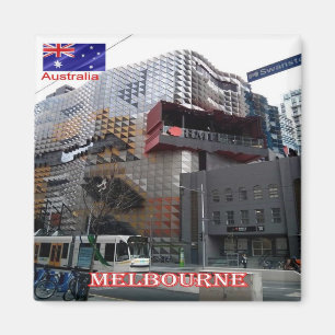 zAU076 MELOURNE City, Australië, Oceanië, Fridge Magneet