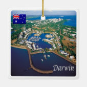 zAU098 DARWIN, Australië, Oceanië, Keramisch Ornament (Achterkant)