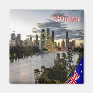 ZAU105 BRISBANE, Australië, Oceanië, Fridge Magneet