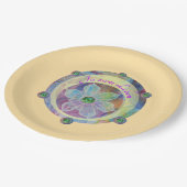 Zauber -  papieren bordje (Gekanteld)