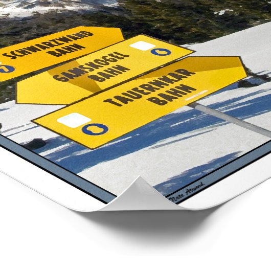 Zauchensee Ski Resort Poster (Hoek)