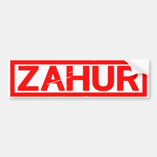 Zaur Stamp Bumpersticker (Voorkant)