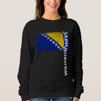 Zavidovici Bosnia Flag For Bosnian Men Women Kids Trui