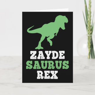 Zayde-saurus Rex Dino Dinosaur Grappig Cool Zaydes Kaart