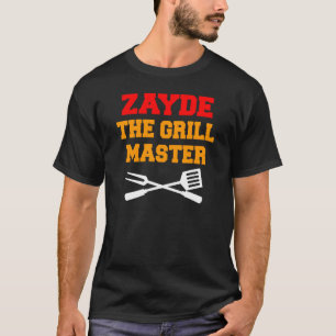 Zayde The Grill Master Jewish grootvader T-shirt
