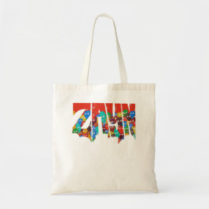 Zayn Malik NIL Faces Logo Raglan Baseball T-shirt. Tote Bag