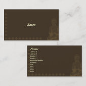 zazen les cartes de visite (Devant / Derrière)