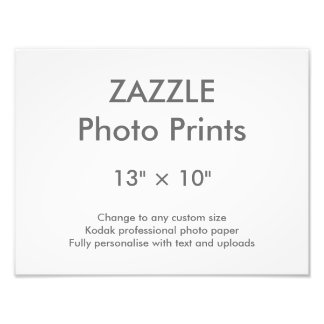 Zazzle Aangepast 13-inch x 10-inch foto afdrukken  Foto Afdruk