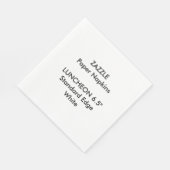 ZAZZLE Aangepaste Grote Witte Luncheon Papieren se Servet (Hoek)