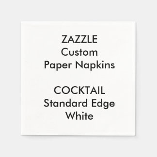 Zazzle Aangepaste Kleine Witte Cocktail Papieren s Servet