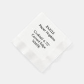 ZAZZLE Aangepaste WITTE Gemunt Cocktail Papier ser Servetten (Hoek)