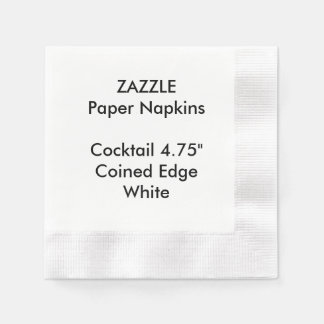 ZAZZLE Aangepaste WITTE Gemunt Cocktail Papier ser Servetten
