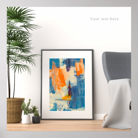 Zazzle abstracte poster (Voorkant)