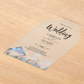 Zazzle Acryl bruiloft nodigt bergen winter uit Acryl Uitnodigingen (Laagn)