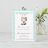 Zazzle anniversaire magnifique Invitation (Debout devant)