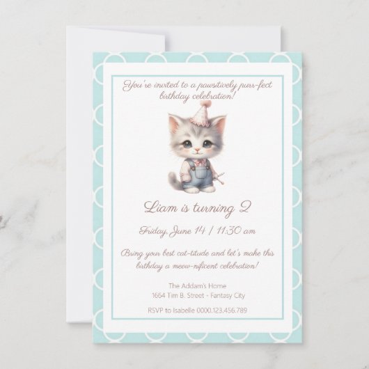 Zazzle anniversaire magnifique Invitation (Devant)