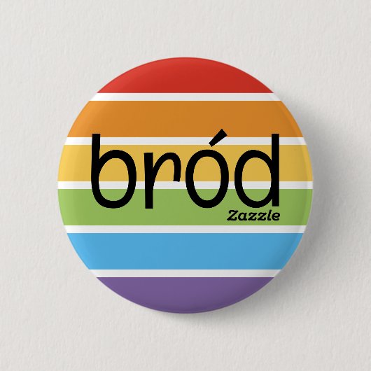 Zazzle Bród Ronde Button 5,7 Cm (Voorkant)