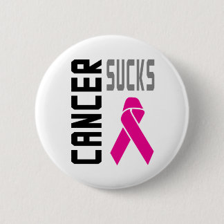 Zazzle Cancer Sucks Button Roze