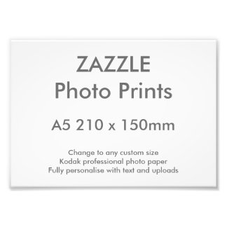 Zazzle Custom A5 21 x 15 cm Impression photo