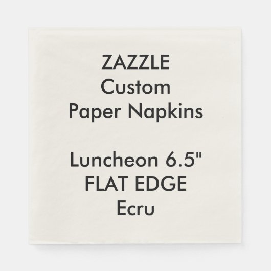 Zazzle Custom Plain Edge Luncheon Papieren servett Servet (Voorkant)