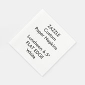 Zazzle Custom Plain Edge Luncheon Papieren servett Servetten (Hoek)