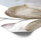 Zazzle houdt van vrede en glanzend poster perfect poster (Hoek)