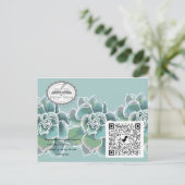 Zazzle invitation card to new shop (Debout devant)