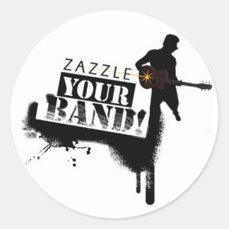 Zazzle je band ronde sticker