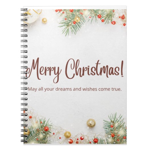 Zazzle Joyeux Carnet de Noël (Devant)