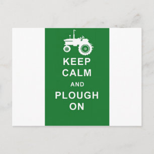 Zazzle Keep Calm Plough.jpg Briefkaart
