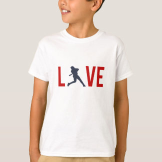 Zazzle Kinder Liefde Baseball Unisex LS T-shirt