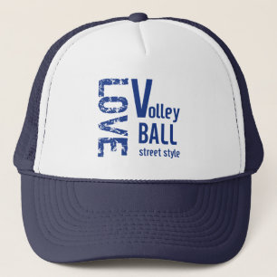 Zazzle Liefdevolle Volleybal Street Style Hoed Trucker Pet