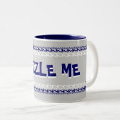 Zazzle Me Blue Mug (Devant droit)