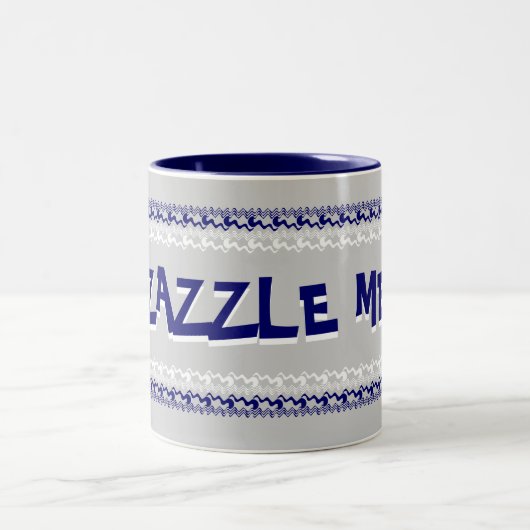 Zazzle Me Blue Mug (Centre)